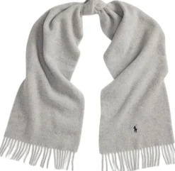 New Fringe-Trim Wool Scarf Børn Vanter & Luffer