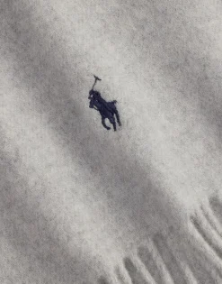 New Fringe-Trim Wool Scarf Børn Vanter & Luffer