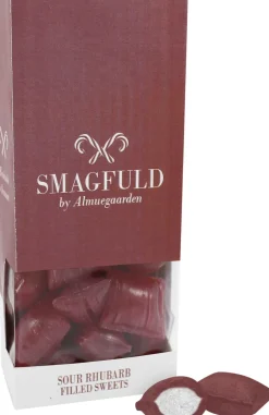 Fyldte bolcher med smag af syrlige rabarber-SMAGFULD by Almuegaarden Clearance