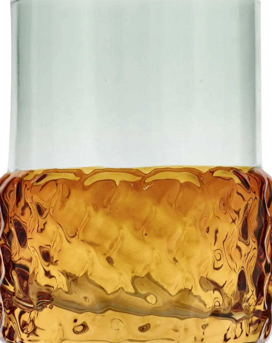 Villa Collection Lys & Lysestager>Fyrfadsstage Styles 7,7 x 10 cm Blå/Amber