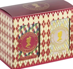 Østerlandsk 1889 Te>Gaveæske med Thebreve - Harlekin & Colombine