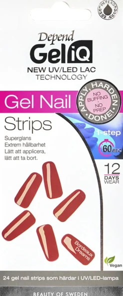 Discount Gel iQ Gel Nail Strips Semi cured n Negle