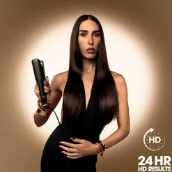 Clearance Chronos Max - Wide Plate Hair Straightener Black Styling Maskiner