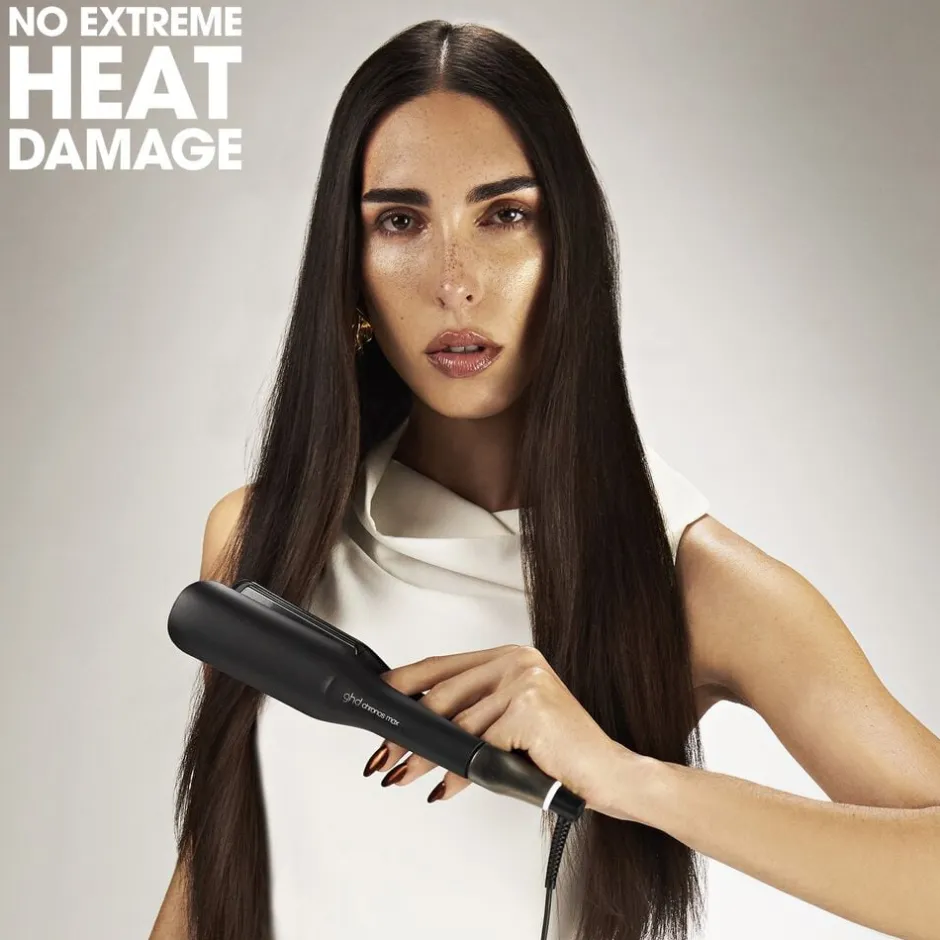 Clearance Chronos Max - Wide Plate Hair Straightener Black Styling Maskiner