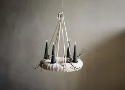 Giftbox w. spike, remote, LED cone candle, Pine green, Smoot-Uyuni Sale