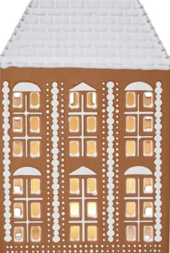 Gingerbread Lyshus stor brun-Kähler Best