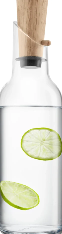 Eva Solo Karafler & Kander>Glaskaraffel med træprop 1 l