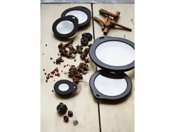 Outlet Glaslåg 20 cm Klar/Sort Glas/Silikone Gryder & Pander