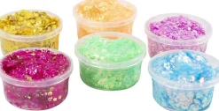 Glitter Clay, 6x20ml.-Creativ Company