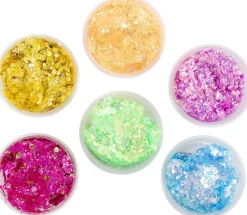 Glitter Clay, 6x20ml.-Creativ Company