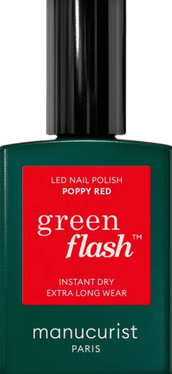 Outlet Green Flash - Poppy Red Negle