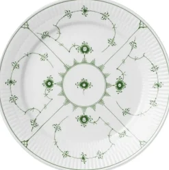 Royal Copenhagen Tallerkener>Grøn Mussel tallerken, 25 cm