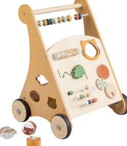 Børn Sebra Babylegetøj>Gåvogn m/aktiviteter, træ, Wildlife