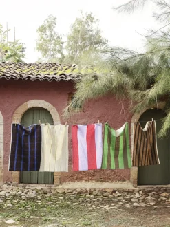 Hale Tea Towel - Red/Lilac-Ferm Living Online