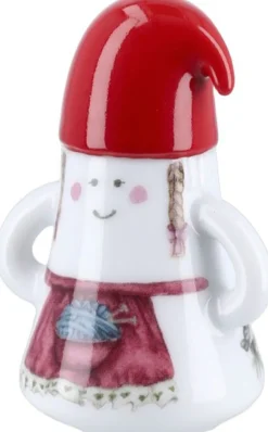 Online Hammershøi Christmas Nissemor Ø6 cm hvid m. deko Julepynt|Julepynt