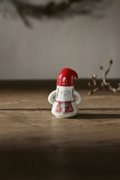 Online Hammershøi Christmas Nissemor Ø6 cm hvid m. deko Julepynt|Julepynt