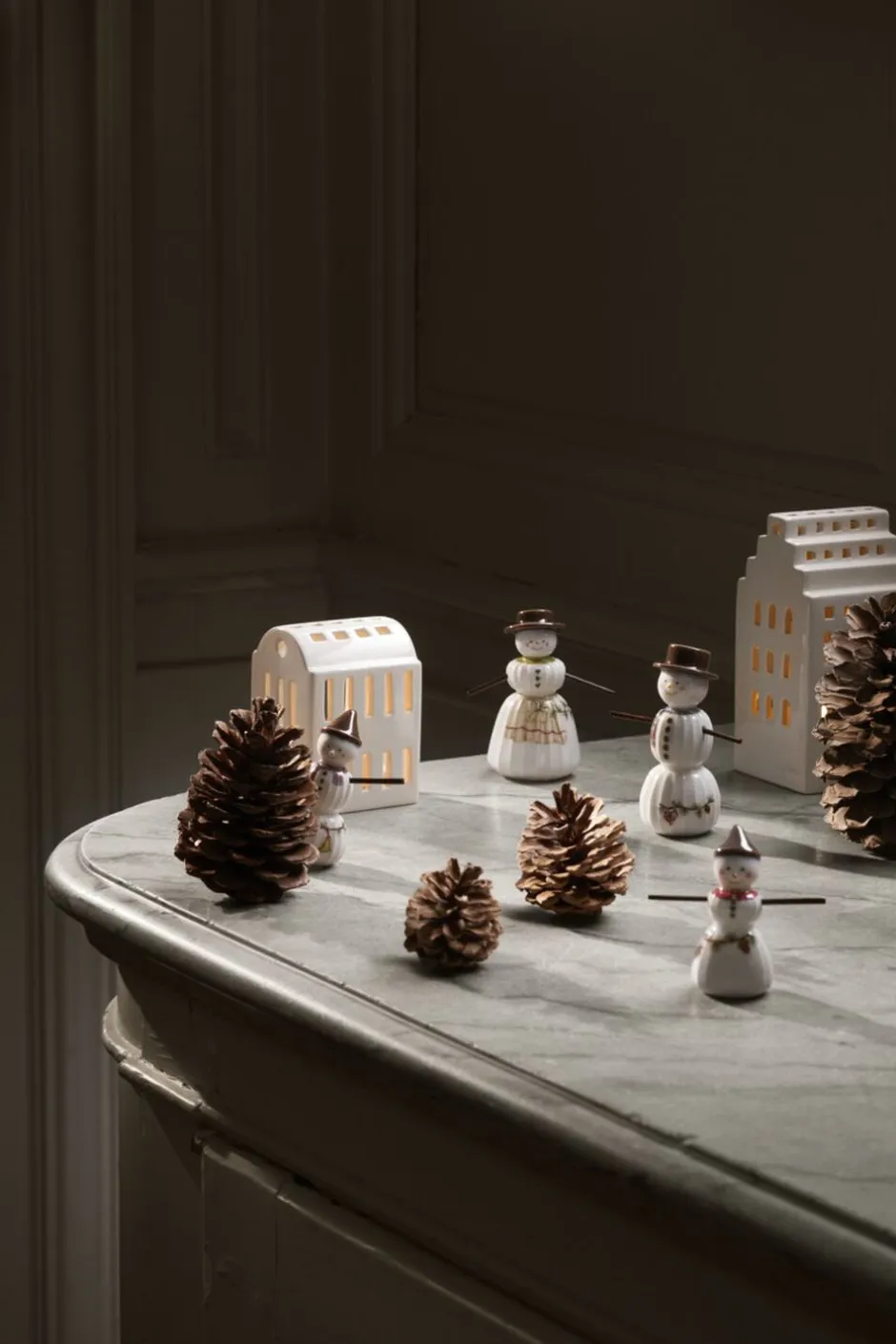 Clearance Hammershøi Christmas Snedreng hængende H7 hvid m. deko Juletræspynt