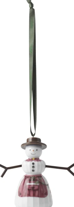 Hammershøi Christmas Snekone hængende H9 hvid m. deko Juletræspynt