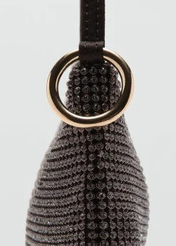 Handbag with rhinestones-MANGO Online