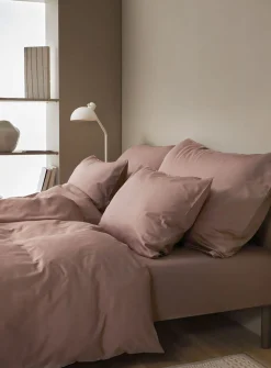 Høie Sengetøj & Lagner>Harmoni stonewashed sengesæt varm rosa