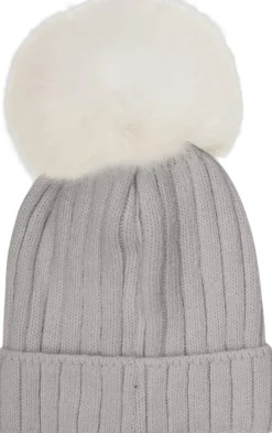 Hat Knit Alpaca Pompom-Huttelihut New