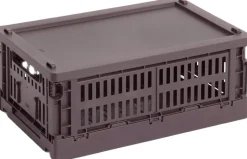 Colour Crate Lid Plastic-Small-Bordeaux Opbevaring
