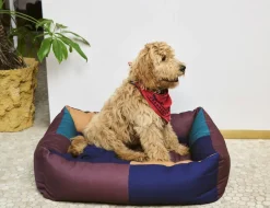 Discount Dogs Bed-Large-Burgundy, green Møbler|Til Boligens Kæledyr