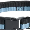 Online Dogs Collar Flat-M/L-Blue, blac Til Boligens Kæledyr