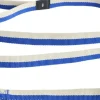 Dogs Leash-Flat M/L-Blue, off-w-Hay New