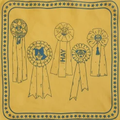 Dogs Scarf-55 x 55-Ochre-Hay Discount