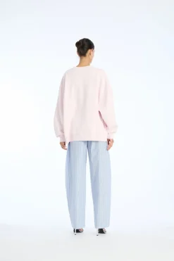 Dame ROTATE Birger Christensen Sweatshirts & Sweatpants>HEAVY SWEAT CREWNECK