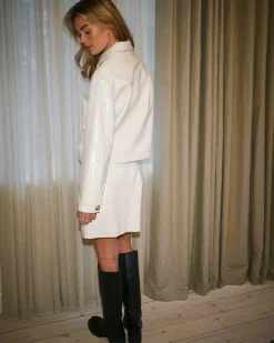 Outlet Hemie Patent Skirt Dame Nederdele