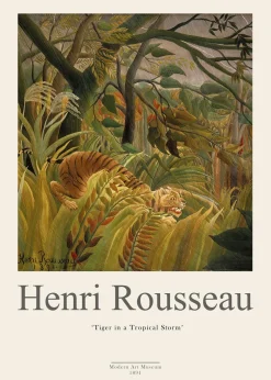 New Henri Rousseau 3 Plakater & Rammer