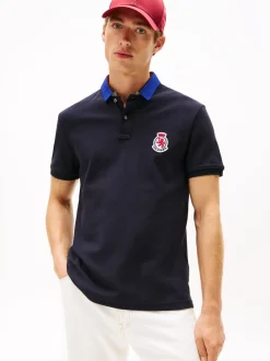 HERRINBONE COLLAR REG POLO-Tommy Hilfiger Hot