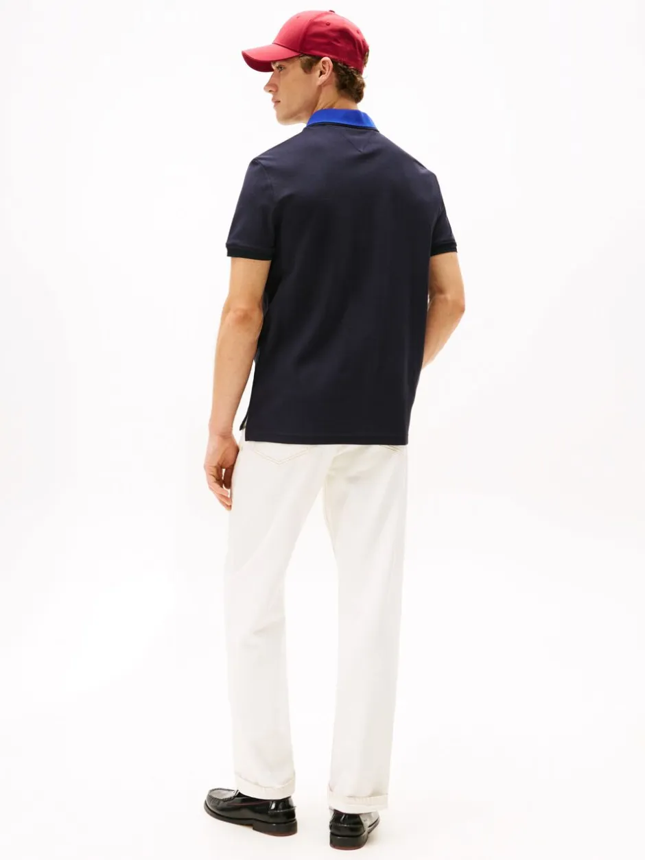 HERRINBONE COLLAR REG POLO-Tommy Hilfiger Hot