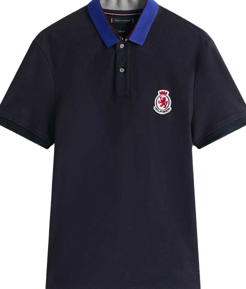 HERRINBONE COLLAR REG POLO-Tommy Hilfiger Hot
