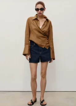 High-waisted straight-fit denim sho-MANGO New