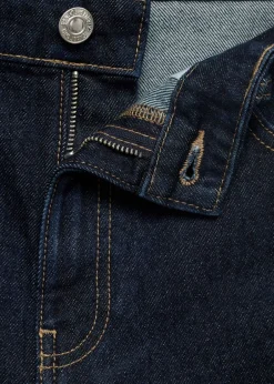 High-waisted straight-fit denim sho-MANGO New