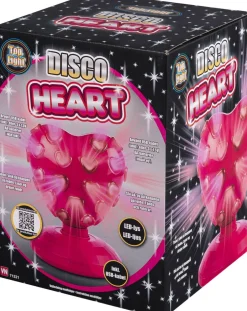 Børn Lamper og disco lys Børneværelse>HJERTE DISCOKUGLEmLYS 20c