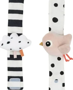 New Håndledsranglesæt 2 stk. Happy clouds Børn Babylegetøj