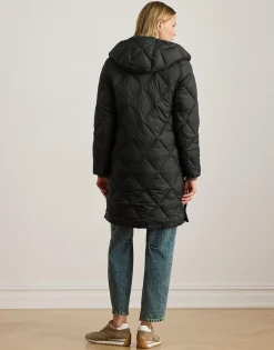 Dame Lauren Ralph Lauren Jakker & Frakker>Hooded Diamond-Quilted Down Coat