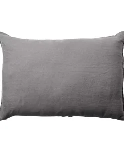 Clearance Hør stonewashed gavlpude 60x90 grå Puder