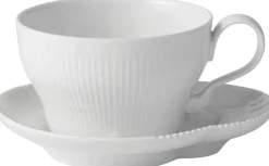 Hvid Elements 26 cl. kop med underkop-Royal Copenhagen Discount