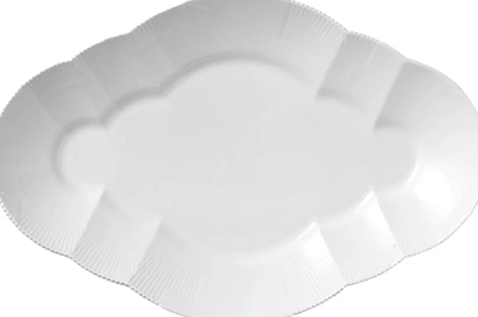 Hvid elements 38,5 cm. fad-Royal Copenhagen Best