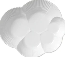 Hvid Elements 19 cm. fad-Royal Copenhagen New