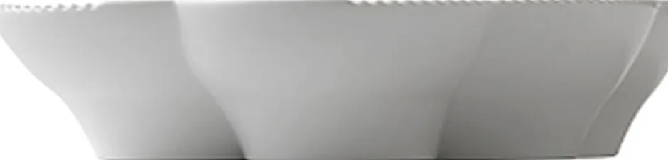 Hvid Elements 19 cm. fad-Royal Copenhagen New