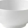 Hvid Riflet 310 cl. salatskål-Royal Copenhagen Discount