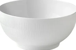Hvid Riflet 310 cl. salatskål-Royal Copenhagen Discount