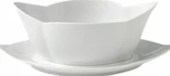 Hvid Riflet 55 cl. sovseskål-Royal Copenhagen Outlet