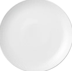 Best Hvid Riflet 19 cm. coupe tallerken Tallerkener